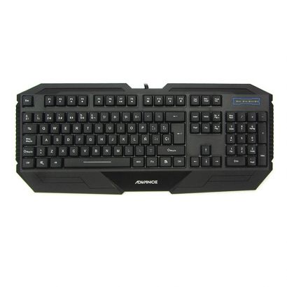 Kit de teclado y mouse Gamer Advance ADV-4150, Retro-Iluminado USB, negro